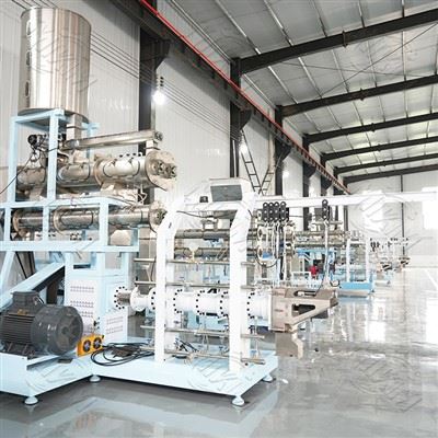 Hva er en Twin-Screw Floating Fish Food Extruder Machine?
